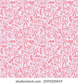 Vintage seamless floral pattern. Ditsy style background of small flowers. Small blooming flowers scattered over a white background. Stock vector for printing on surfaces and web design.