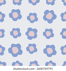 Vintage seamless floral pattern. Ditsy style background of small flowers. Ditsy floral over light yellow background. Small flower pattern for fashion, wrapping, printing on fabrics and surface