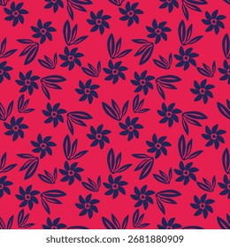 Padrão floral sem emenda vintage. Ditsy estilo fundo de flores pequenas. Ditsy floral sobre fundo amarelo claro. Pequeno padrão de flor para moda, embalagem, impressão em tecidos e superfície.