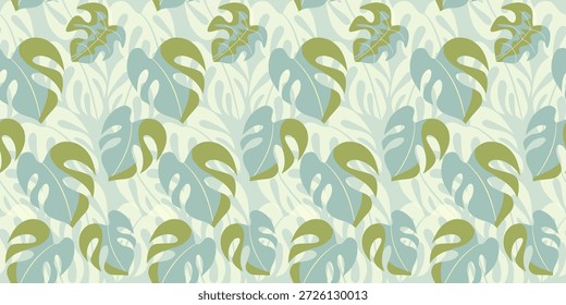 Patrón floral inconsútil de Antiguas con hojas verdes y ramas de primavera sobre un fondo decorativo de la naturaleza para el diseño textil del Fondo de pantalla