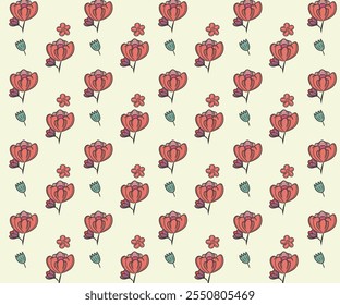 Patrón floral inconsútil de Antiguas. Fondo estilo libertad de Pequeñas flores malvas y lilas. Pequeñas flores esparcidas sobre un fondo blanco. Vector común para imprimir en superficies. Flores realistas.