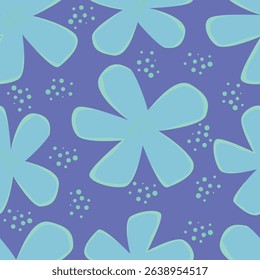Vintage seamless floral pattern. Liberty style background of small mauve and lilac flowers. Small flowers scattered over a white background. Stock vector for printing on surfaces. Realistic flowers