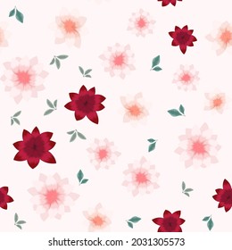 Vintage Nahtlose Blumenmuster mit bunten Gartenblumen zum Druck auf Textilien, Stoff, Hochzeit, Geburtstag, Grußkarte, Webhintergrund.Schöne und trendige Illustration für Design und Dekoration