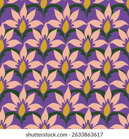 Vintage seamless floral pattern for wallpaper or fabric