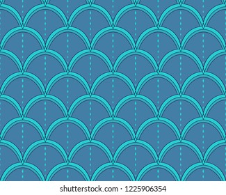 Vintage Seamless Geometric Pattern. Abstract Vector Background. Art Deco Texture.