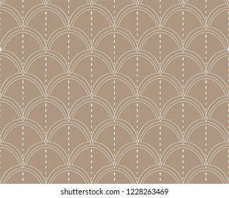 Vintage Seamless Geometric Pattern. Abstract Vector Background. Art Deco Texture.