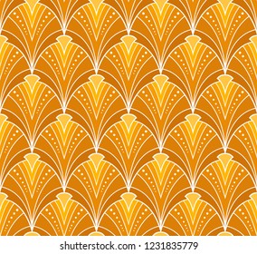 Vintage Seamless Geometric Pattern. Abstract Vector Background. Art Deco Texture.