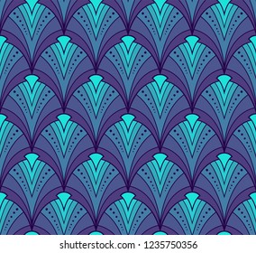 Vintage Seamless Geometric Pattern. Abstract Vector Background. Art Deco Texture.