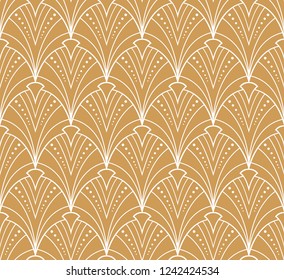 Vintage Seamless Geometric Pattern. Abstract Vector Background. Art Deco Texture.