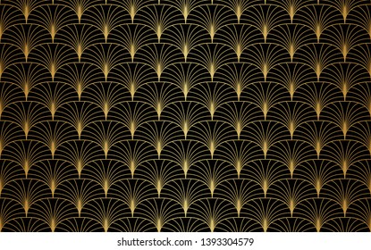 Vintage Seamless Geometric Pattern. Abstract Vector Background. Art Deco Texture.