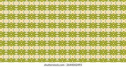 Vintage seamless geometric pattern with muted tones and green-blue accents, perfect for textile, surface design, or digital art. Pattern, vintage, textile, seamless, abstract.