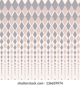 Vintage seamless geometric pattern with traditional rhomb ornament