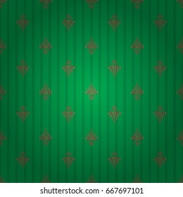 Vintage seamless grid for design template. Seamless pattern in Eastern style with red, green and beige elements. Vector sketch for cards, thank you message, printing.