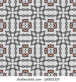 Vintage seamless ornate pattern background vector illustration