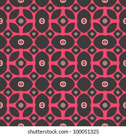 Vintage seamless ornate pattern background vector illustration