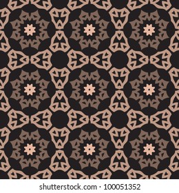 Vintage seamless ornate pattern background vector illustration
