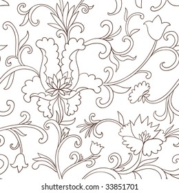Vintage seamless pattern