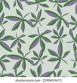 vintage seamless pattern with abstract flowers Floral background