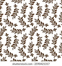 vintage seamless pattern with abstract flowers Floral background