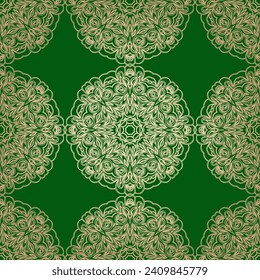 Vintage seamless pattern. Abstract flowers.Vector