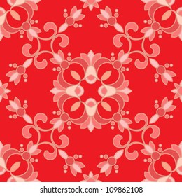 Vintage seamless pattern, abstract repeatable vector background