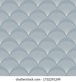 Vintage seamless pattern in art Deco style. Geometric decorative texture on a blue background