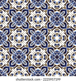 Vintage seamless pattern. Art forms are grouped and arranged in a specific order. Vector image for print, textile, packaging, interior design and your other projects.