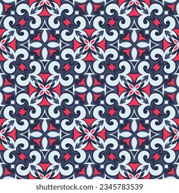 Patrón inmaculado. Los formularios de arte se agrupan y organizan en un orden específico. Imagen vectorial para impresión, textil, embalaje, diseño interior y otros proyectos.