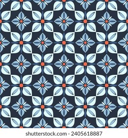 Vintage seamless pattern. Art forms are grouped and arranged in a specific order. Vector image for print, textile, packaging, interior design and your other projects.