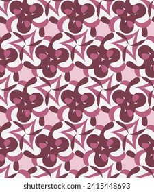 Vintage seamless pattern. Art forms are grouped and arranged in a specific order. Vector image for print, textile, packaging, interior design and your other projects.