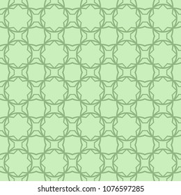 Vintage seamless pattern background in green tones