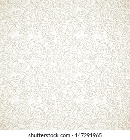 Vintage seamless pattern in baroque style