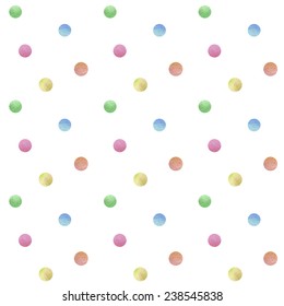 Vintage seamless pattern based on geometric shapes. Watercolor paint. Can be used as decoration for the gift boxes, wallpapers, backgrounds, web sites. 