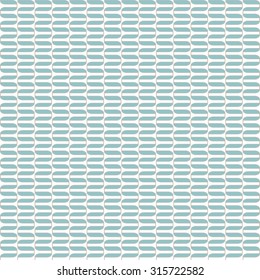 Vintage seamless pattern based on geometric shapes.  The ornament with blue abstract leaves. 