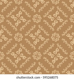 Vintage seamless pattern with calligraphy element. Color vector illustration for best design