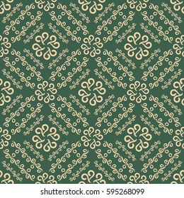 Vintage seamless pattern with calligraphy element. Color vector illustration for best design