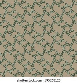 Vintage seamless pattern with calligraphy element. Color vector illustration for best design
