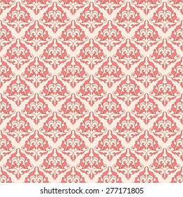 Vintage seamless pattern in classic style in soft retro colors