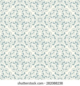Vintage seamless pattern in classic style in soft retro colors
