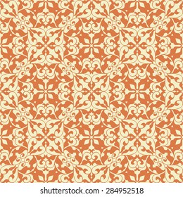 Vintage seamless pattern in classic style in soft retro colors