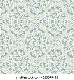 Vintage seamless pattern in classic style in soft retro colors