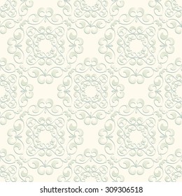 Vintage seamless pattern in classic style in soft retro colors