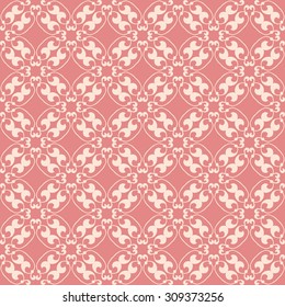 Vintage seamless pattern in classic style in soft retro colors