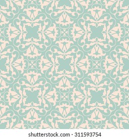 Vintage seamless pattern in classic style in soft retro colors