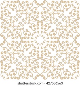 Vintage seamless pattern. Classical luxury old fashioned ornament