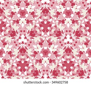Vintage seamless pattern. Seamless pattern composed of color abstract elements located on white background. Useful as design element for texture, pattern and artistic compositions.Vector illustration.