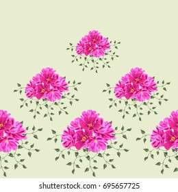 Vintage seamless pattern with cute delicate pink flowers. Hand-drawn floral background for textile, cover, wallpaper, gift packaging, printing, scrapbooking.Romantic design for calico.