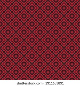 Vintage seamless pattern design illustration