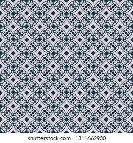 Vintage seamless pattern design illustration