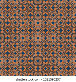 Vintage seamless pattern design illustration
